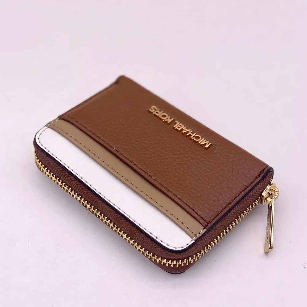 Michael Kors Jet Set Travel Card Case Zip Around Wallet Luggage